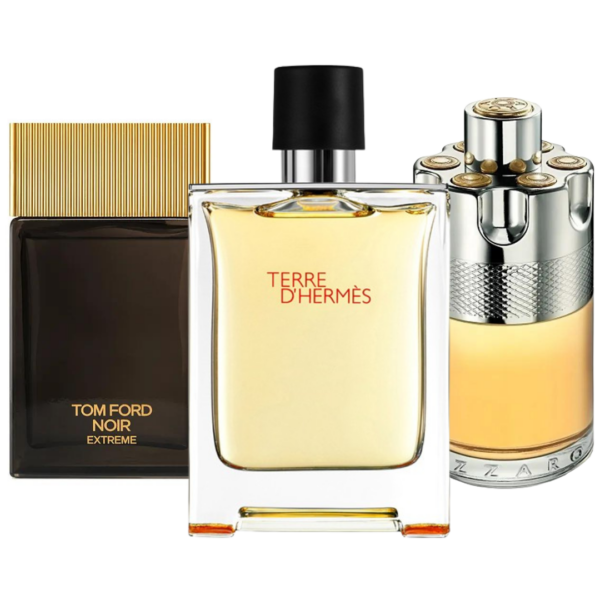 Conjunto com 3 Perfumes: Terre d’Hermès, Azzaro Wanted, Tom Ford Noir Extreme (Eau de Parfum)