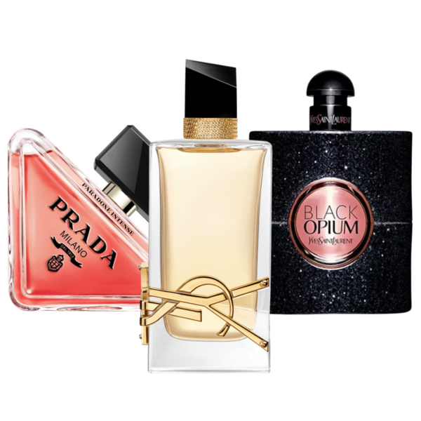 Conjunto com 3 Perfumes: Prada Paradoxe, Black Opium Yves Saint Laurent, Libre (Eau de Parfum)